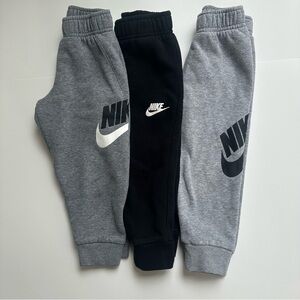3 PCS Nike Kids Jogger Pants - Gray and Black